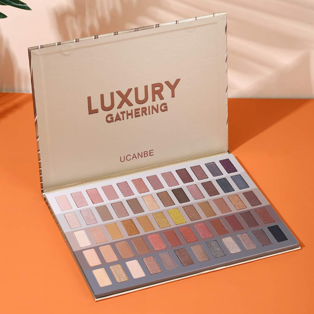 Luxury Neutral Eyeshadow Palette - High Pigment Shimmer & Matte Shades for Stunning Looks