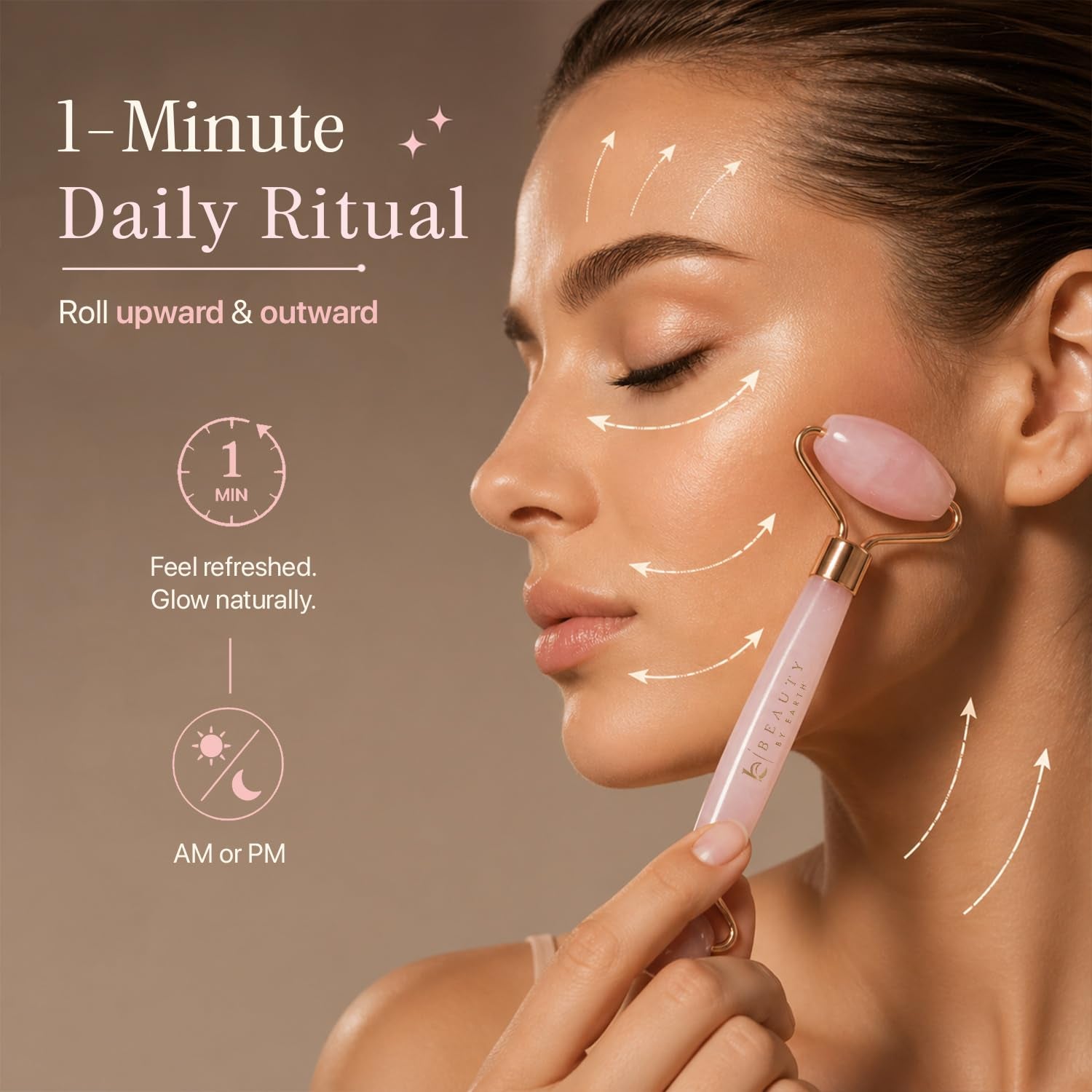 Rose Quartz Face Roller - Ultimate Relaxation and Skin Care Tool for Women, Perfect Gift for Teenage Girls and Beauty Enthusiasts, Reduces Fine Lines and Wrinkles, Ideal Self-Care Essential