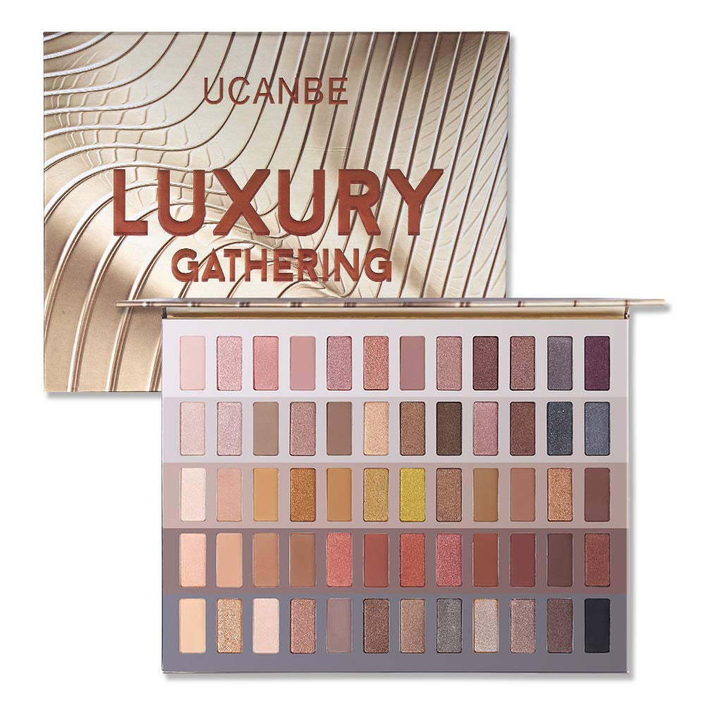 Luxury Neutral Eyeshadow Palette - High Pigment Shimmer & Matte Shades for Stunning Looks