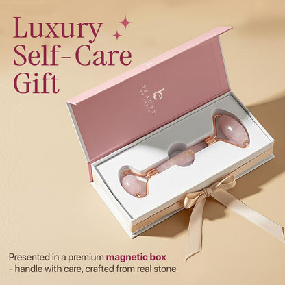 Rose Quartz Face Roller - Ultimate Relaxation and Skin Care Tool for Women, Perfect Gift for Teenage Girls and Beauty Enthusiasts, Reduces Fine Lines and Wrinkles, Ideal Self-Care Essential