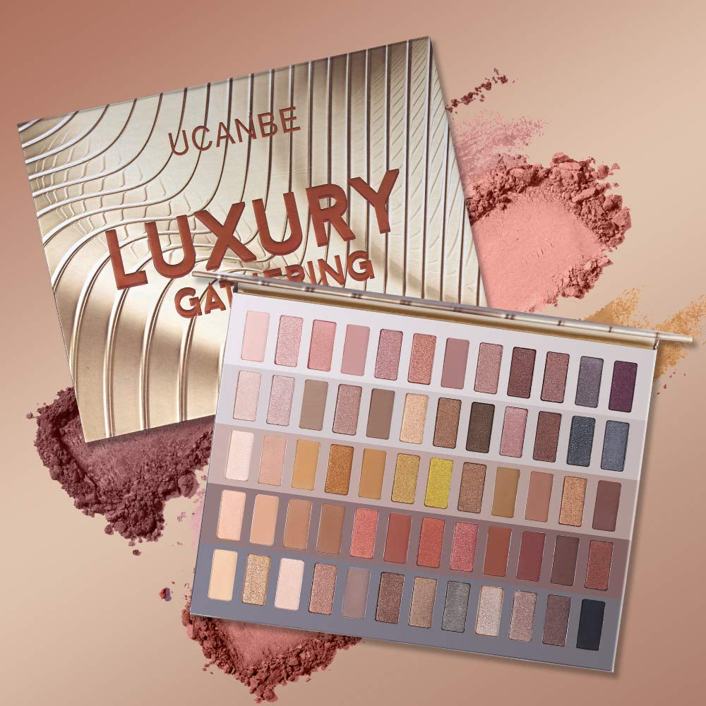Luxury Neutral Eyeshadow Palette - High Pigment Shimmer & Matte Shades for Stunning Looks