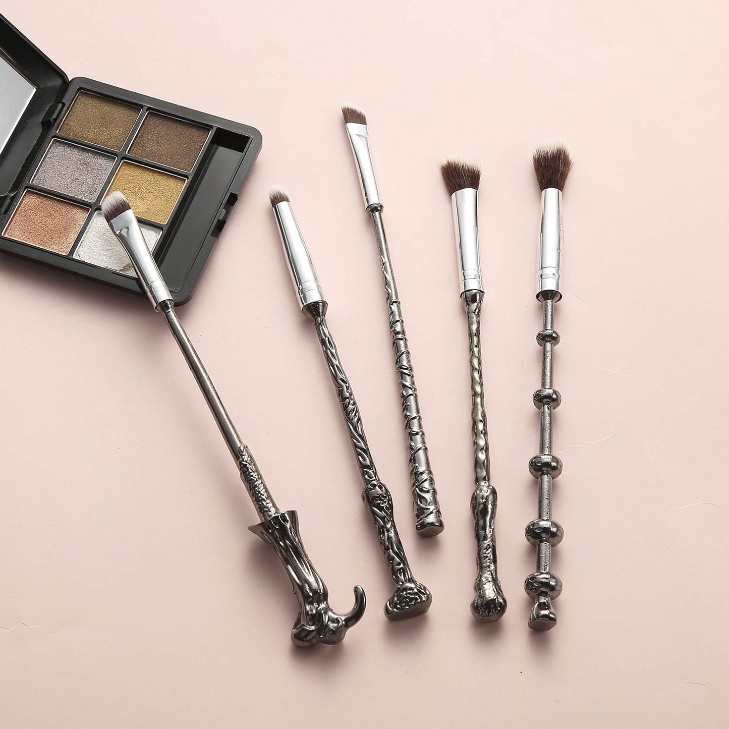 Gifts Wand Makeup Brushes 5 PCS Makeup Brush Set for Foundation Blending Blush Concealer Eyebrow Face Powder