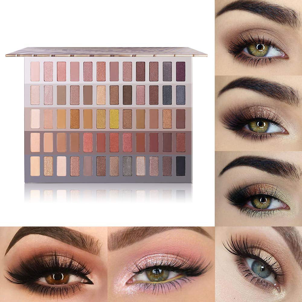Luxury Neutral Eyeshadow Palette - High Pigment Shimmer & Matte Shades for Stunning Looks