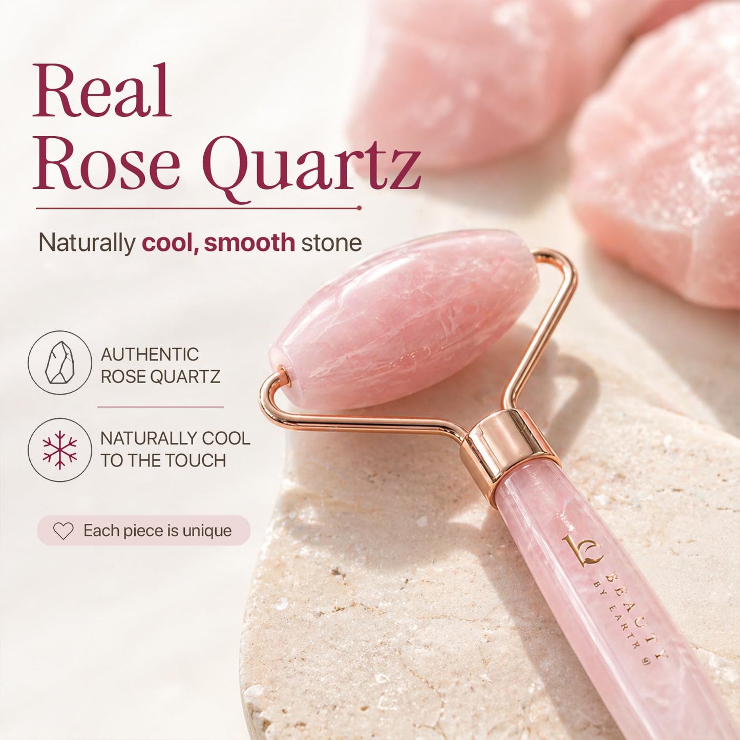 Rose Quartz Face Roller - Ultimate Relaxation and Skin Care Tool for Women, Perfect Gift for Teenage Girls and Beauty Enthusiasts, Reduces Fine Lines and Wrinkles, Ideal Self-Care Essential