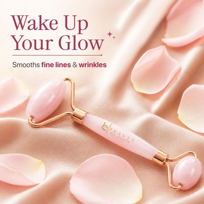 Rose Quartz Face Roller - Ultimate Relaxation and Skin Care Tool for Women, Perfect Gift for Teenage Girls and Beauty Enthusiasts, Reduces Fine Lines and Wrinkles, Ideal Self-Care Essential