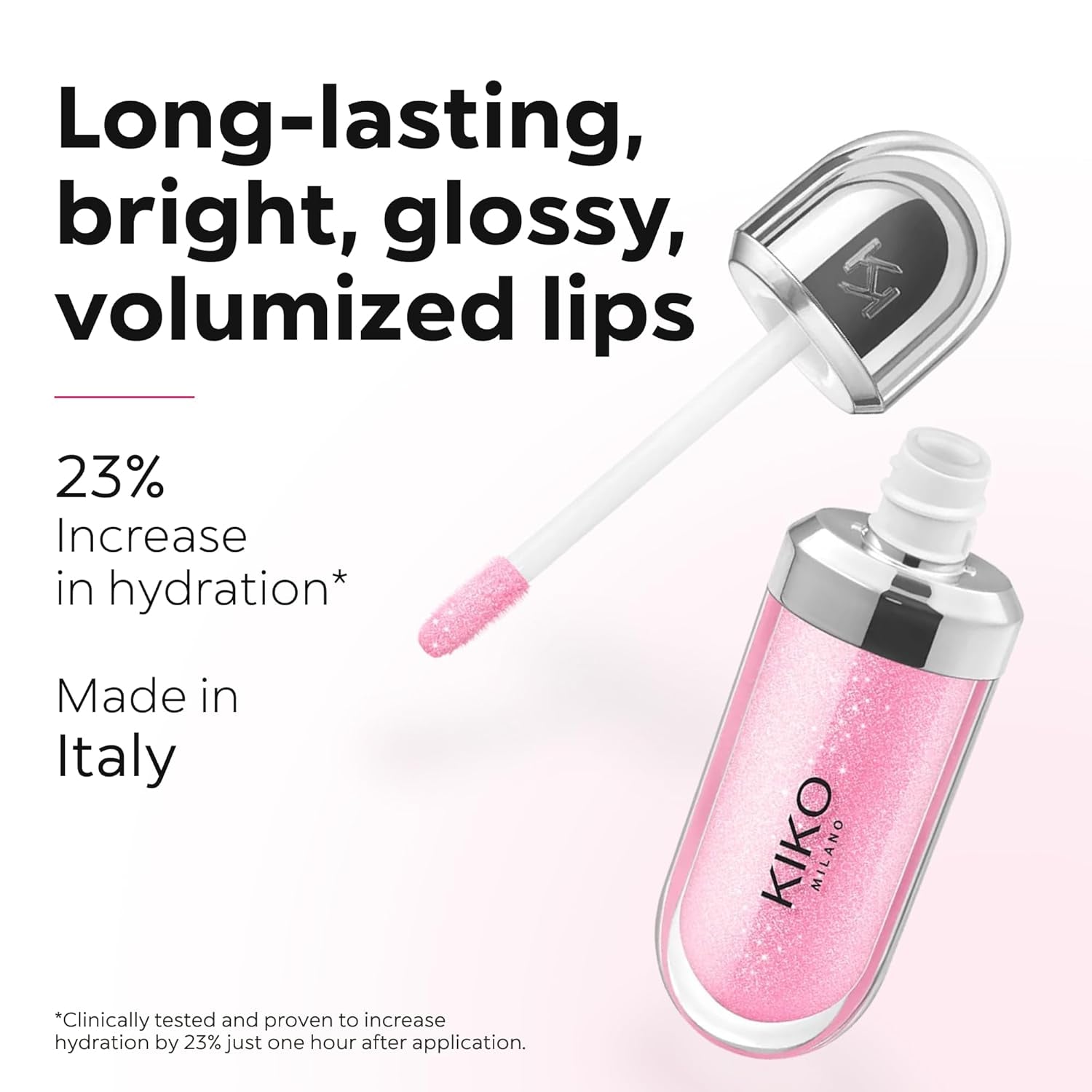 KIKO Milano 3D Hydra Lip Gloss - Ultra Hydrating, High Shine, Non-Sticky Lip Plumper